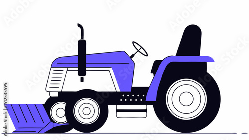 Farm Tractor Concept  vector illustration