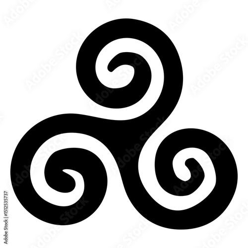 Buddhist triskelion icon
