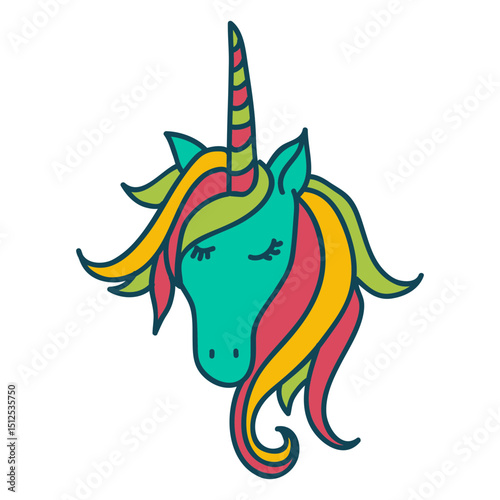 Unicorn animal fantasy illustration