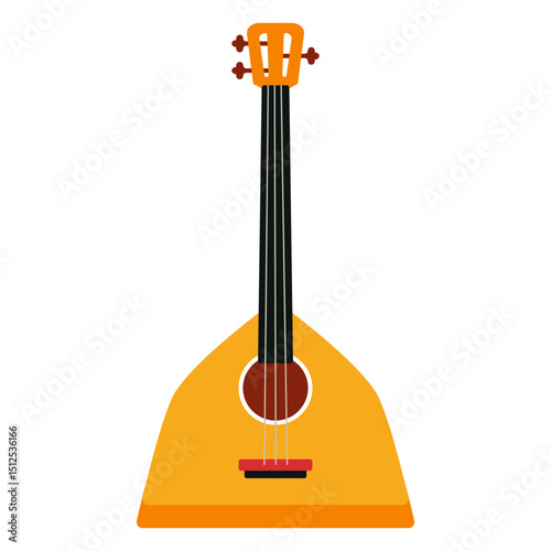 Balalaika russian musical instrument icon