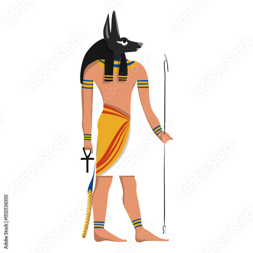 Anubis afterlife god illustration