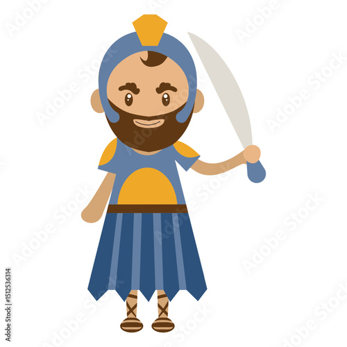 Roman character illustration