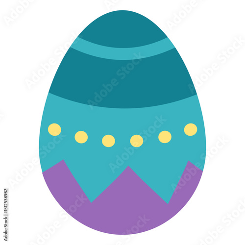 Egg easter painted easter egg easter egg pattern spot flat