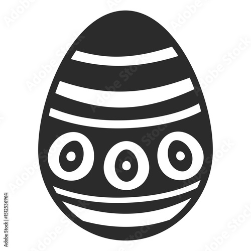 Egg easter painted easter egg easter egg pattern spot circle stripe silhouette