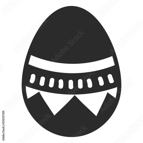 Egg easter painted easter egg easter egg pattern triangular stripe silhouette