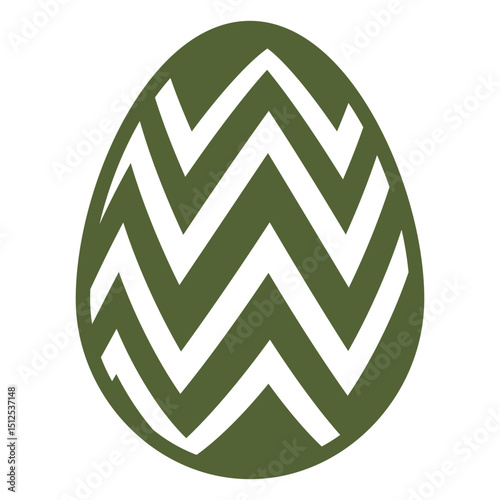 Egg easter painted easter egg easter egg pattern zigzag silhouette