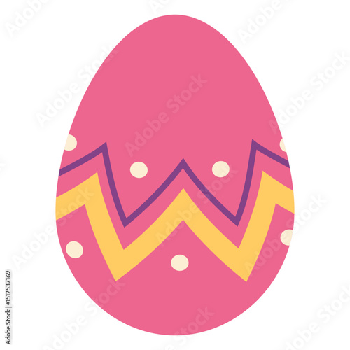 Egg easter painted easter egg easter egg pattern zigzag spot stripe flat