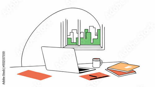 Freelancer Lifestyle  Exploring Opportunities and Creativity vector illustration