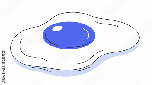Fried Egg Concept  vector illustration