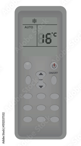 Air conditioner remote. vector illustration