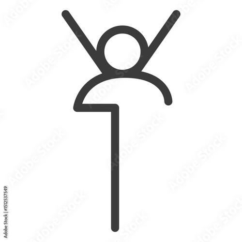 Head animal circle sun crown stroke