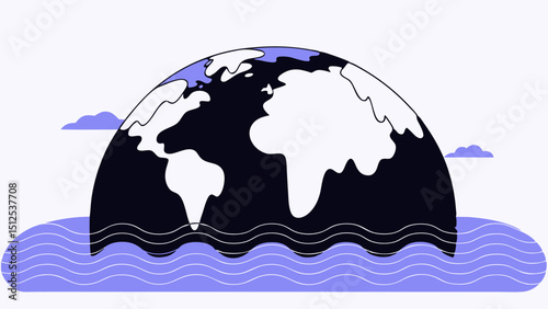 Global Warming Concept  vector illustration