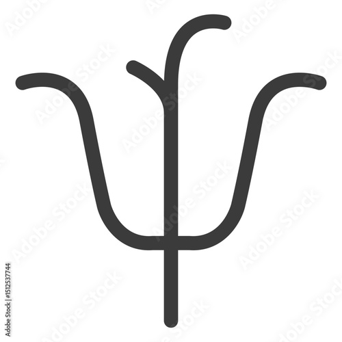 Trident wand staff stroke