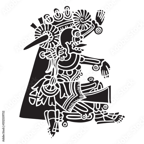Aztec gods illustration huitzilopochtli huitzilopochtli