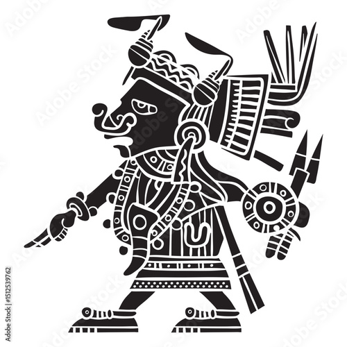 Aztec gods illustration tlazolteotl