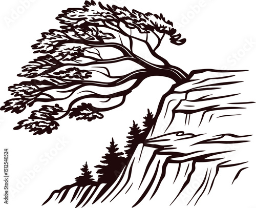 a-hand-drawn-illustration-of-a-windswept-dwarf-shr (1).eps