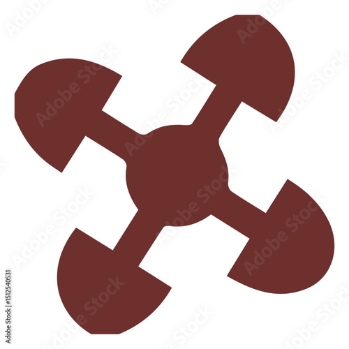 African symbol linked hearts stroke