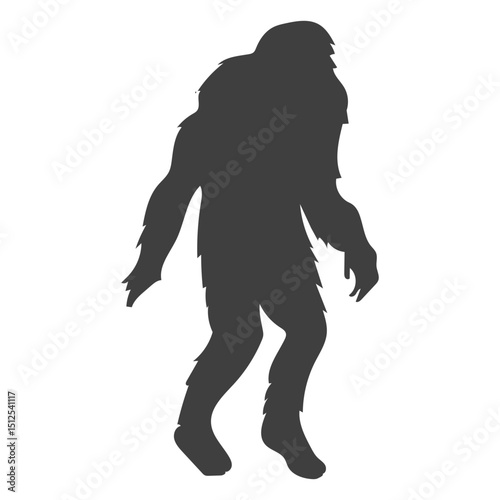 Creature monster mythical bigfoot black