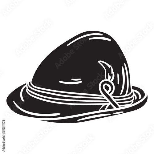 Traditional hat culture swiss black