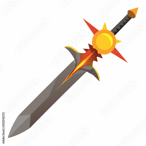 knife on a white background
