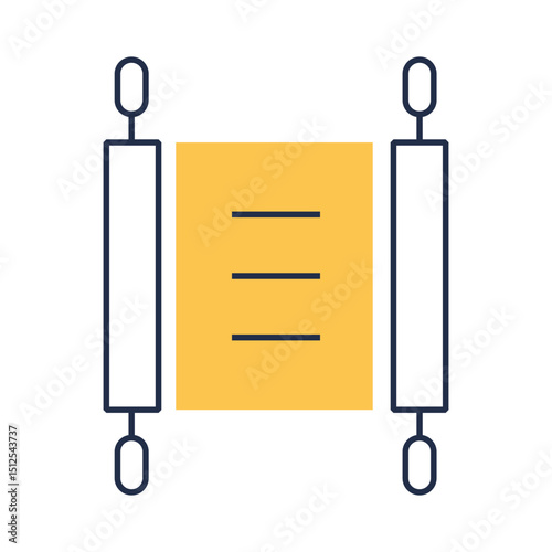 Simple scripture scroll icon