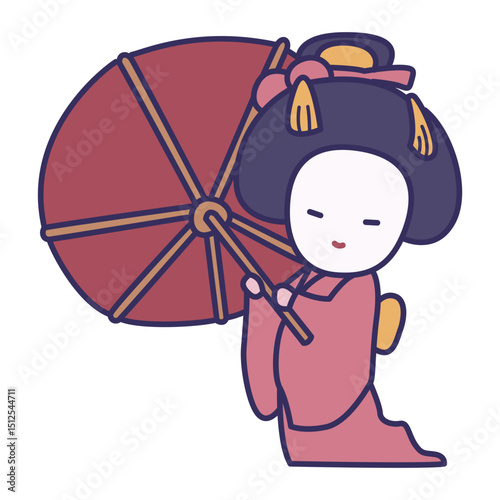 Geisha sticker