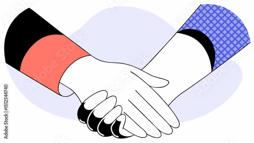 Unity in Diversity  Hands Together vector illustration