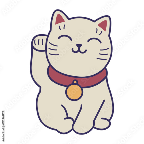 Maneki neko sticker