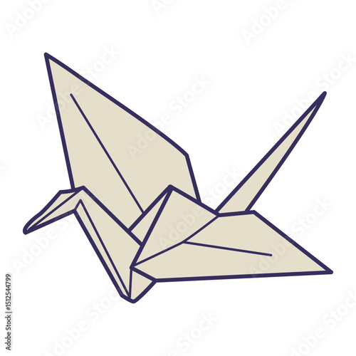Origami sticker