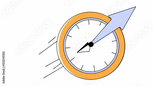 In No Time  Concept  for Rapid Solutions vector illustration