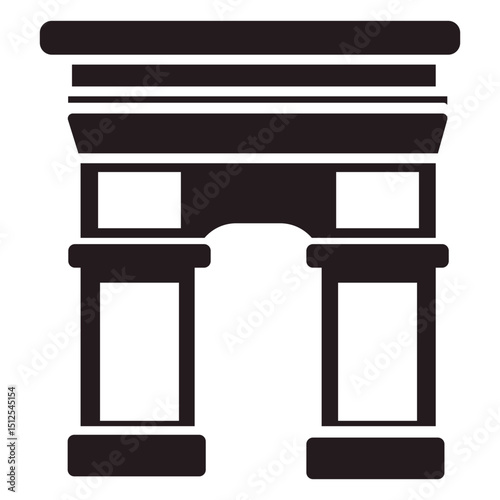 Arc de triomphe black