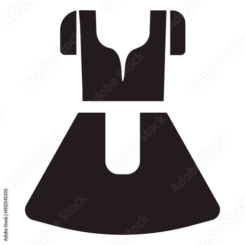 Dirndl traditional dress black