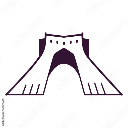 Azadi tower stroke