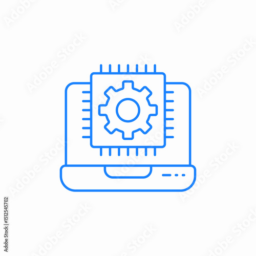 monitor documentation icon sign vector