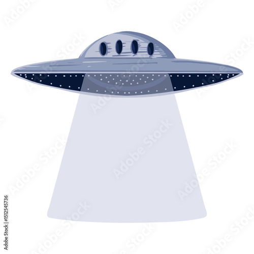 Alien ufo illustration