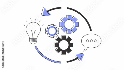 Marketing Strategy Consulting Concept Illustration