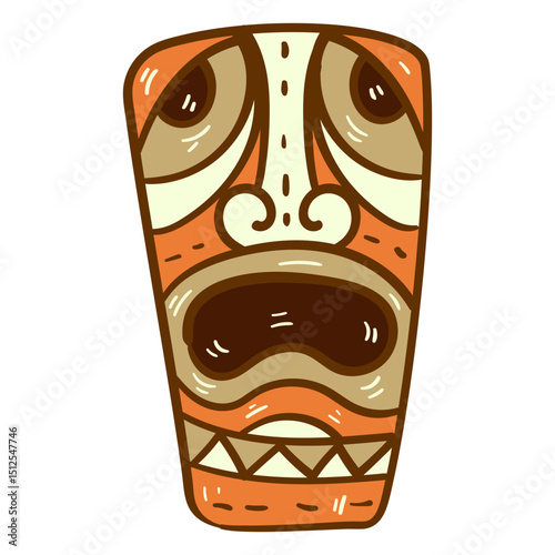 Mask tiki flat