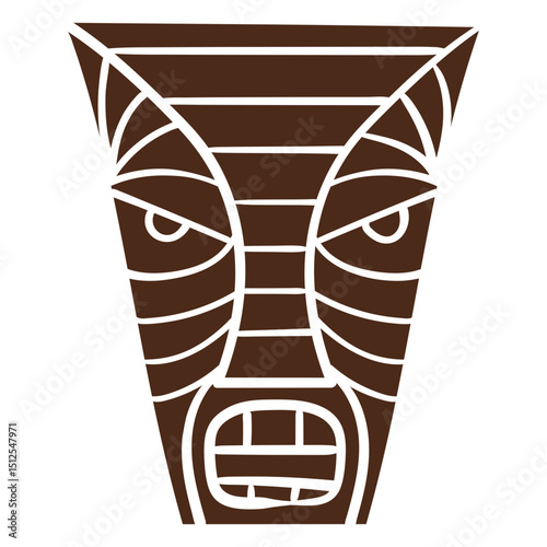 Tiki hawaiian totem