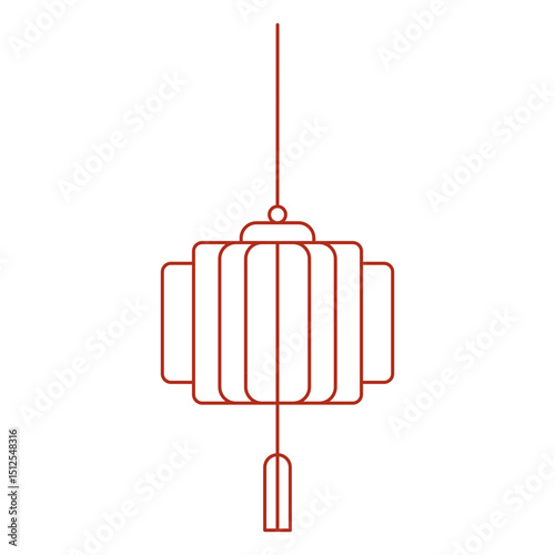 Traditional chinese lantern stroke