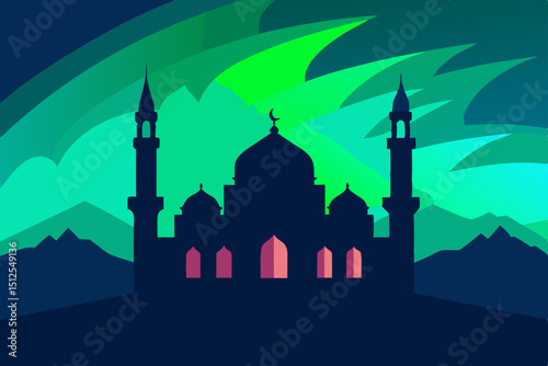 silhouette of mosque in istanbul