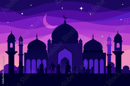 vector illustration of mosque
