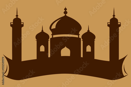vector illustration of mosque