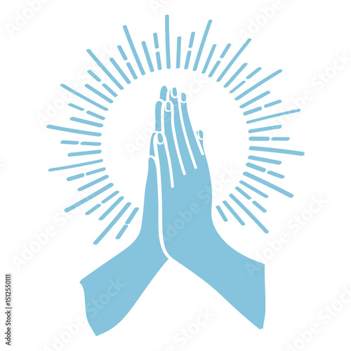 Praying hands cut out