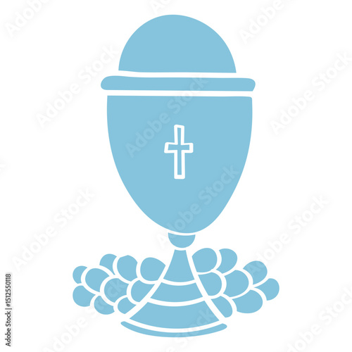 Goblet and hosts cut out