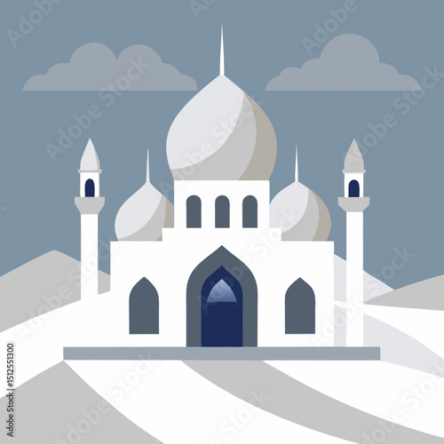 vector illustration of mosque