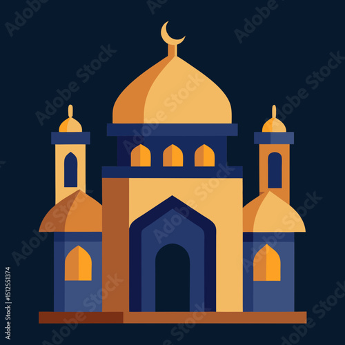 vector illustration of mosque
