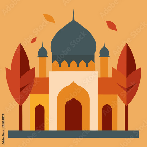 vector illustration of mosque