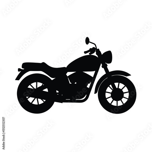 Motorcycle vector silhouette