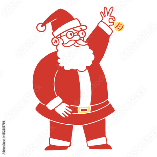 Santa Claus announcing Christmas season