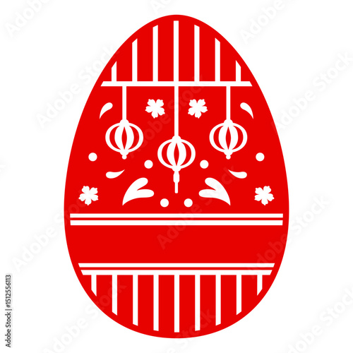 Chinese easter egg red